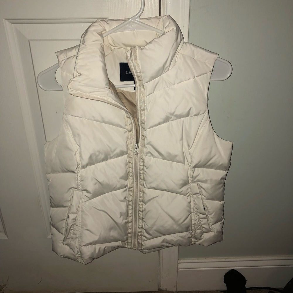 Lands end ivory vest